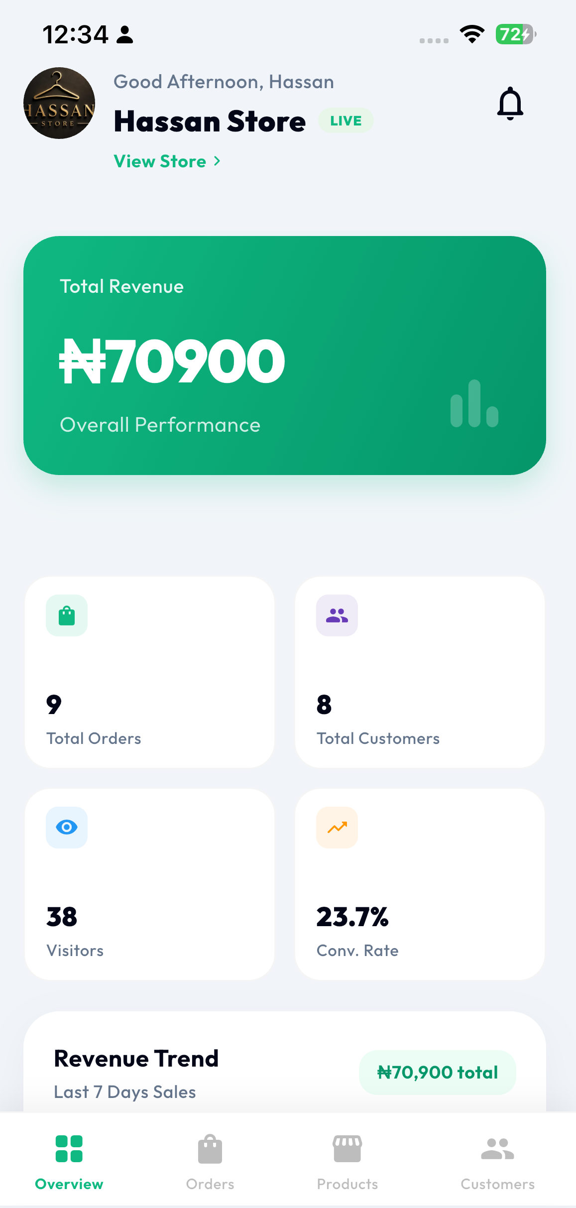 Wabio App Screenshot